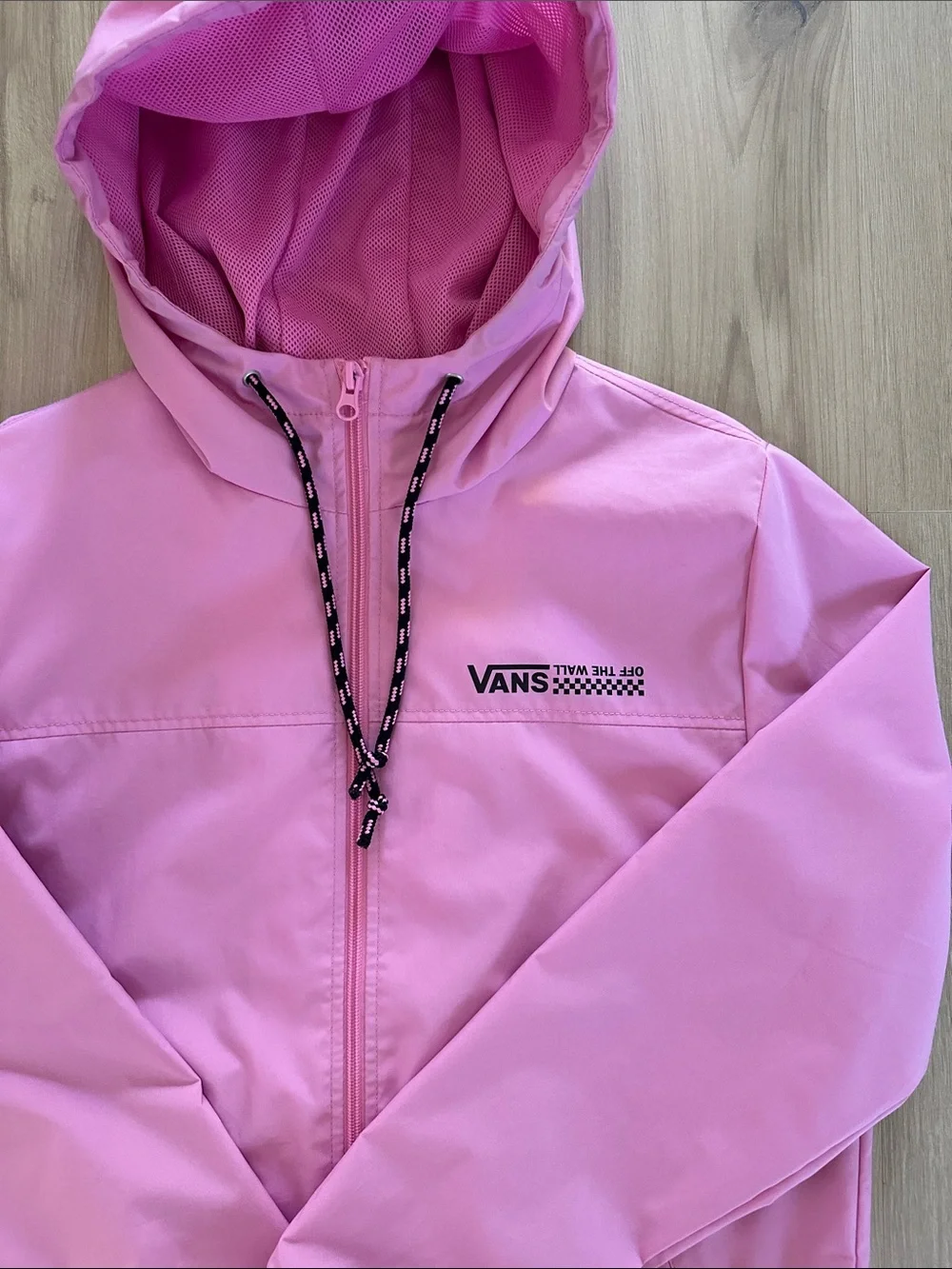 Vans Pink Hooded Rain Jacket for Kids